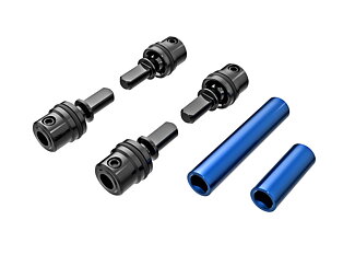 Traxxas 9751-BLUE Driveshafts Center Steel/Alu Set Complete Blue TRX-4M