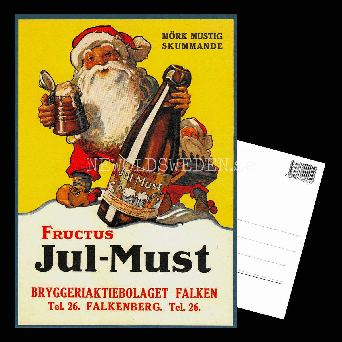 FRUCTUS Jul-Must FALKEN Falkenberg - Vykort A5 - 3