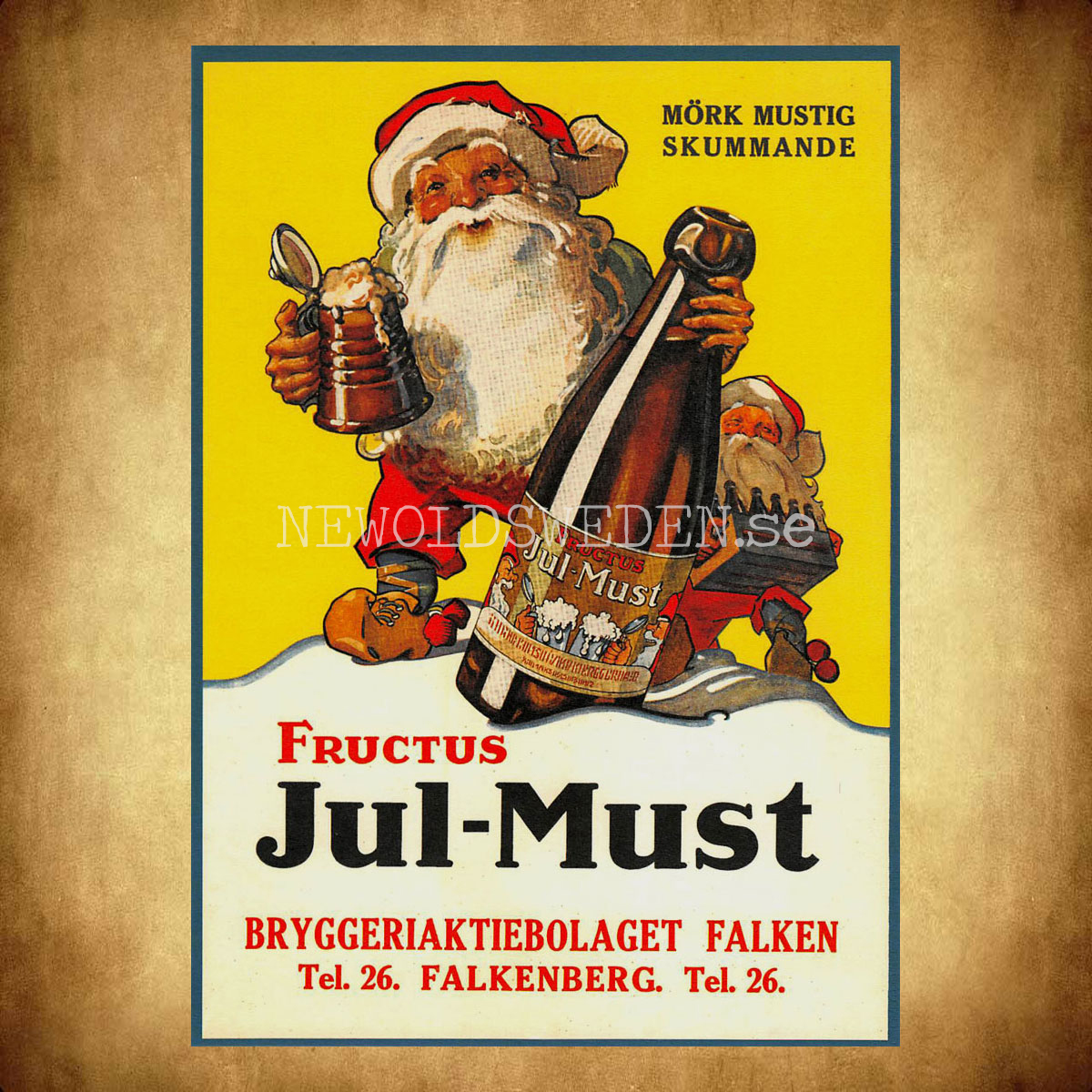 FRUCTUS Jul-Must FALKEN Falkenberg - Vykort A5 - 2