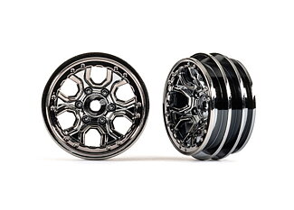 Traxxas 9770-BLKCR Wheels Spider Black Chrome 1.0 (2)
