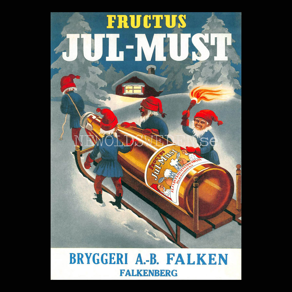FRUCTUS Jul-Must FALKEN Falkenberg - Vykort A5
