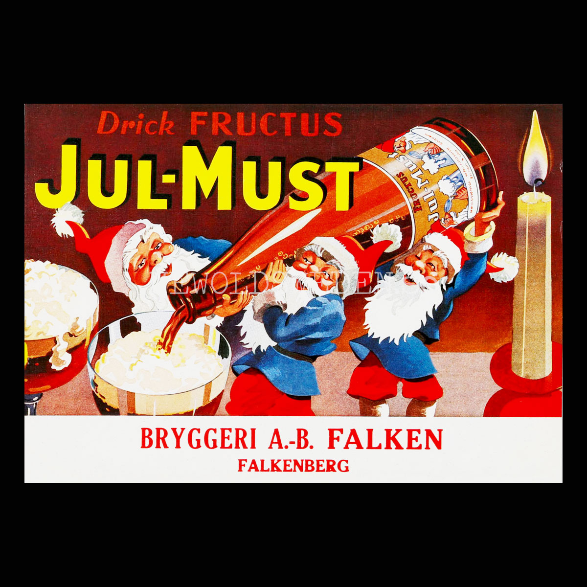 FALKEN FRUCTUS Jul-Must Falkenberg - Vykort A5