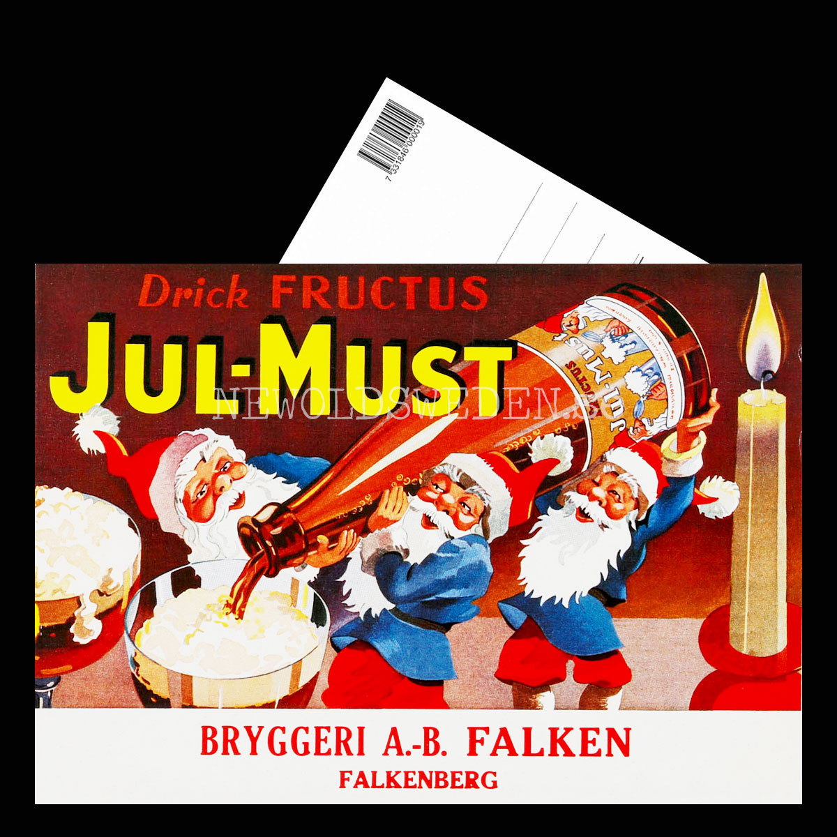 FALKEN FRUCTUS Jul-Must Falkenberg - Vykort A5 - 3