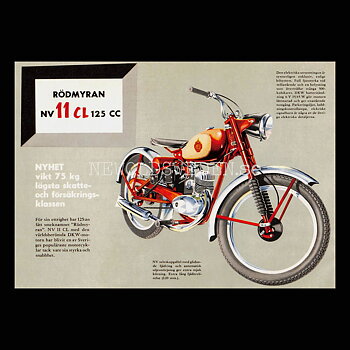 NV 11 CL RÖDMYRAN 125 cc - Vykort A5