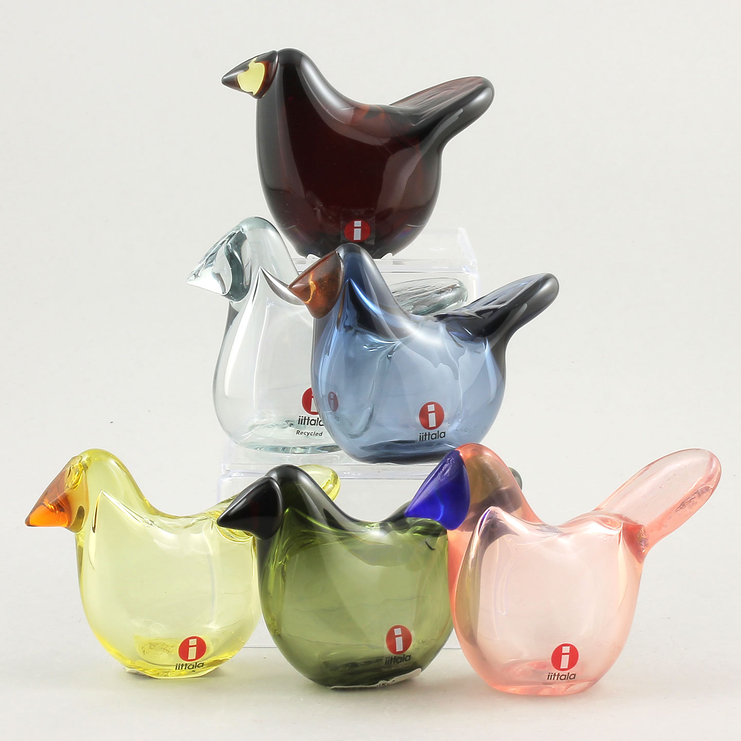 ガラス vintage sieppo/ Oiva Toikka Oiva Toikka (2020) Six Stylistic Sieppo Glass Birds (4)