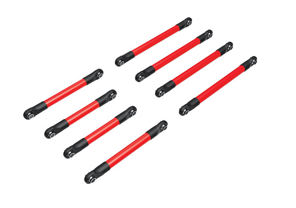 Traxxas 9749-RED Suspension Link Alu Set F&B Red TRX-4M