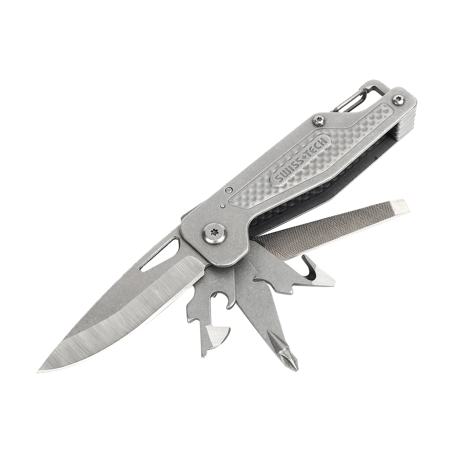 SWISS + TECH Multi-tool Multi-function knife 13-IN-1 Silver NEW from Japan  