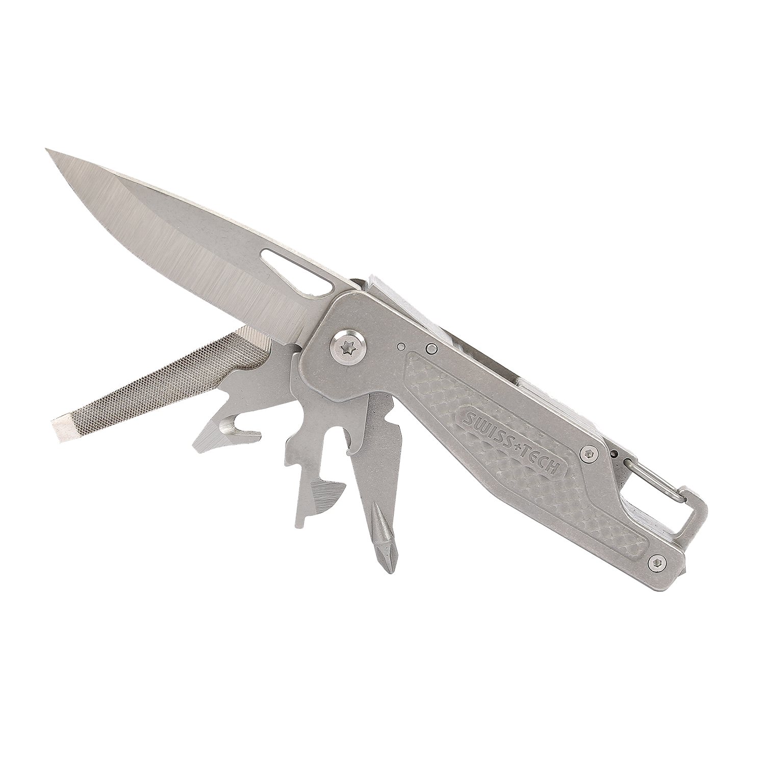 SWISS + TECH Multi-tool Multi-function knife 13-IN-1 Silver NEW from Japan