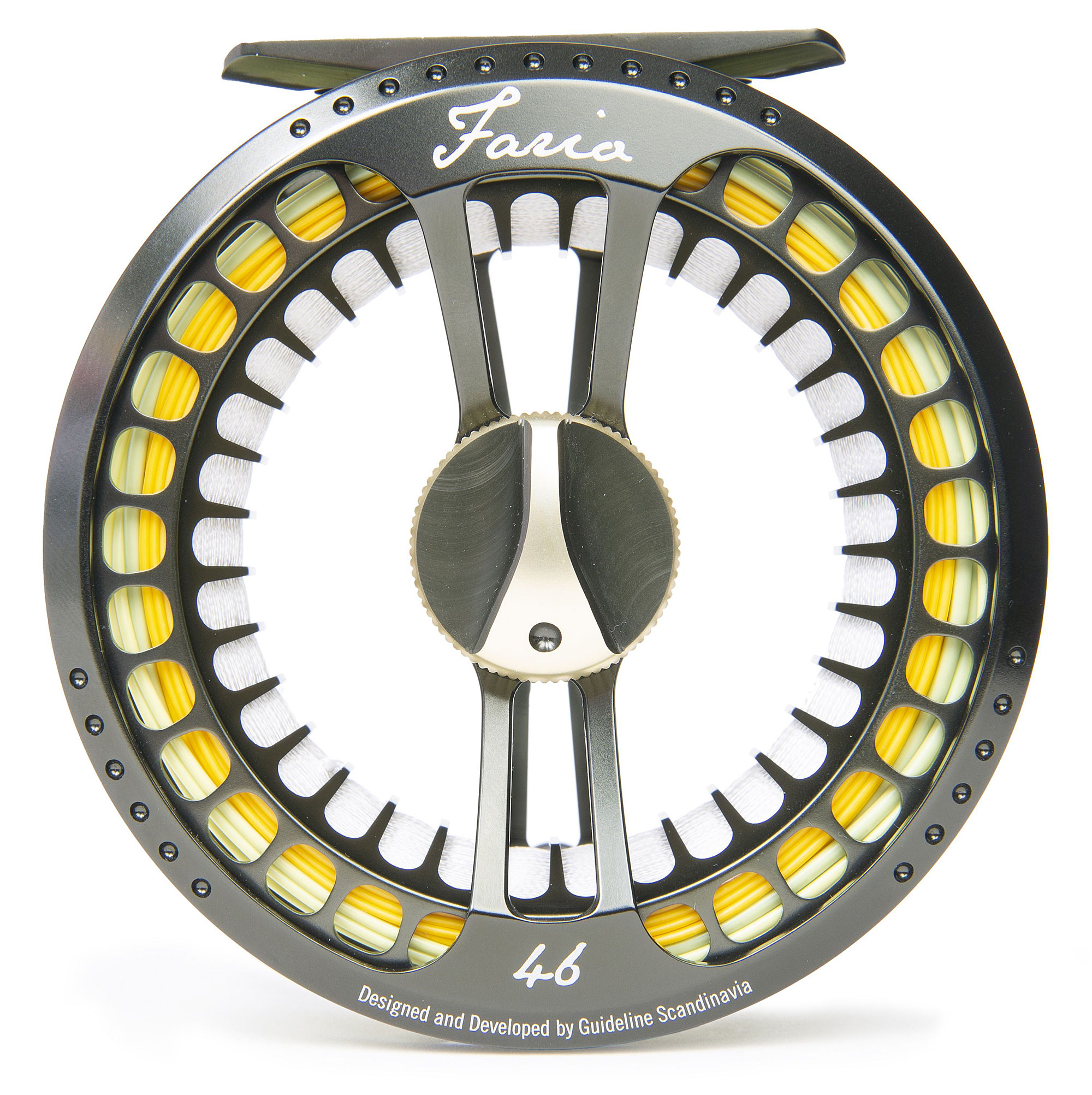 Guideline Fario LW Flugrulle - Dk. Grey Green/Gold - 2