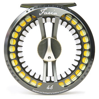 Guideline Fario LW Flugrulle - Dk. Grey Green/Gold