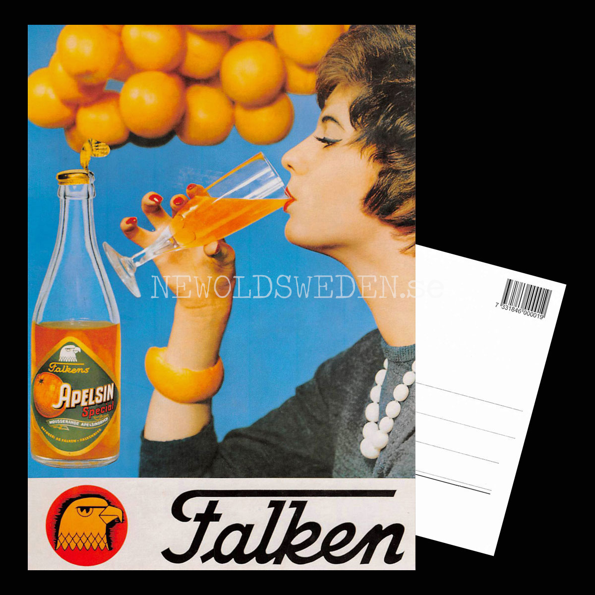FALKEN APELSIN Special FALKENBERG - Vykort A5 - 3