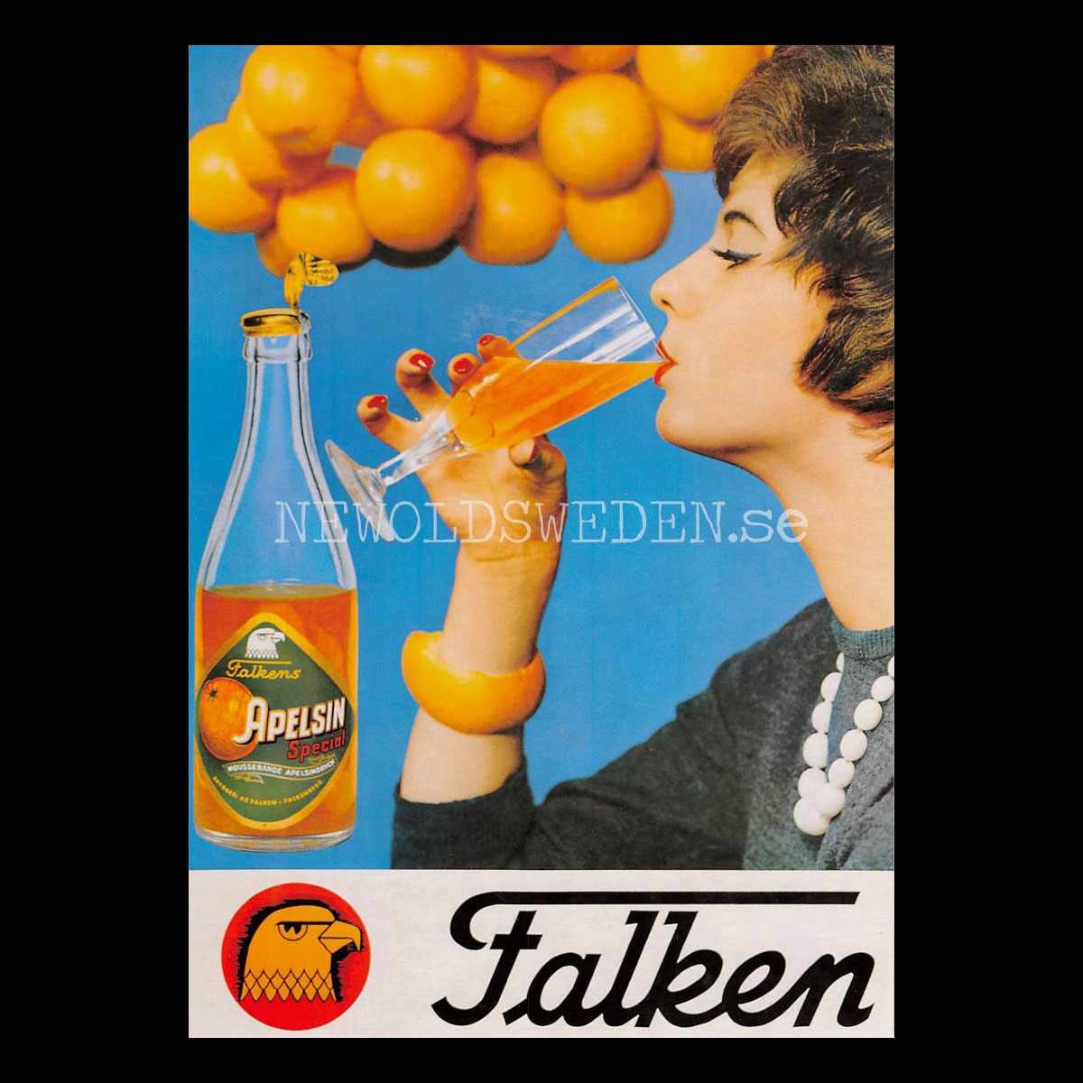 FALKEN APELSIN Special FALKENBERG - Vykort A5