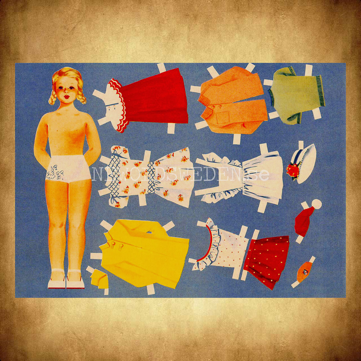 Klippkort Flicka NEWOLDSWEDEN.se