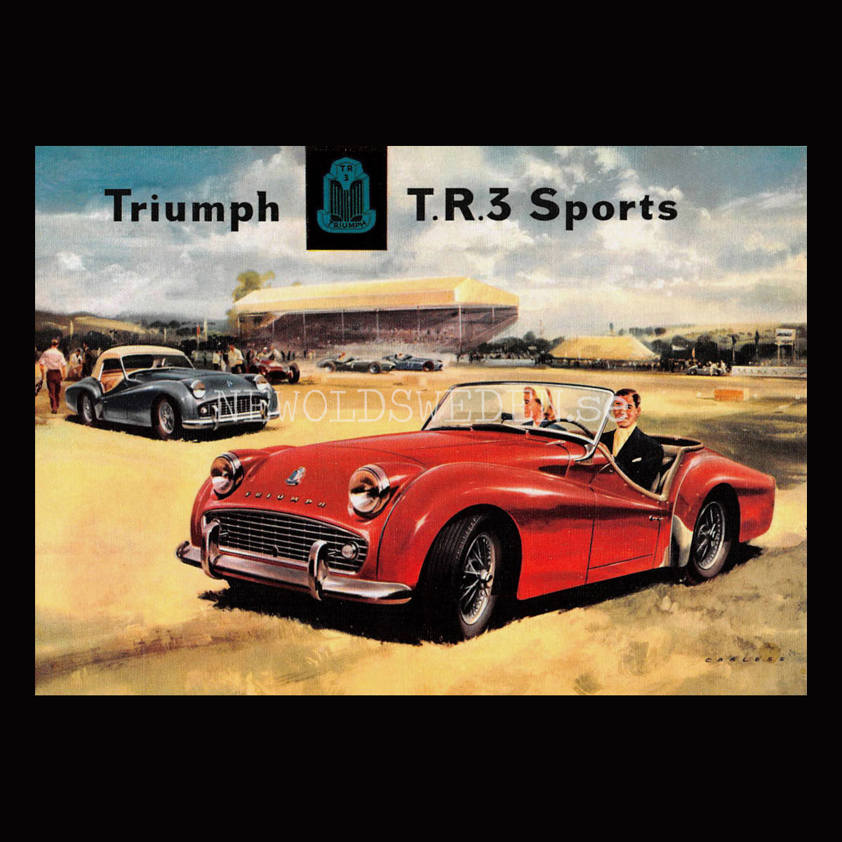 TRIUMPH T.R.3 Sports - Vykort A5