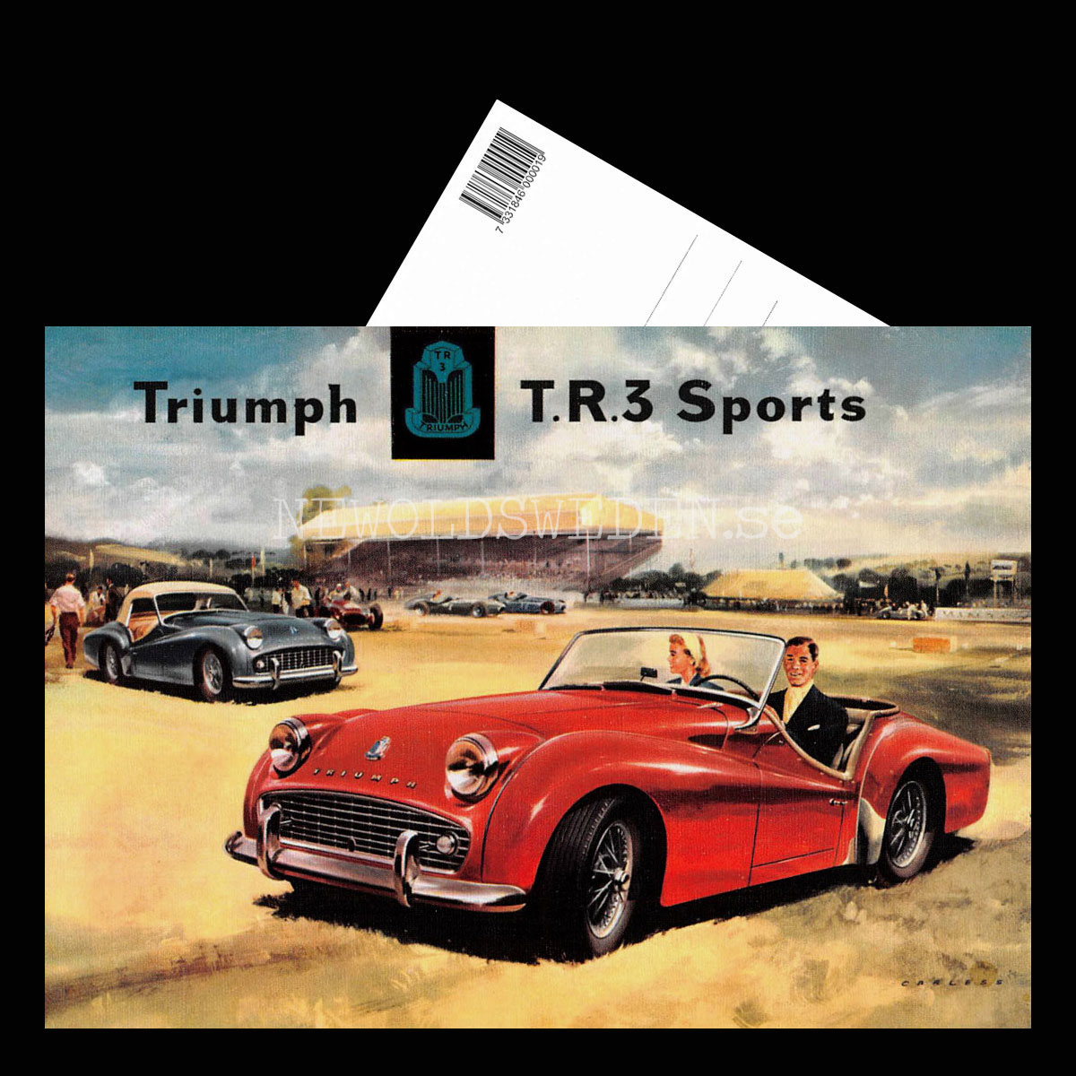 TRIUMPH T.R.3 Sports - Vykort A5 - 3