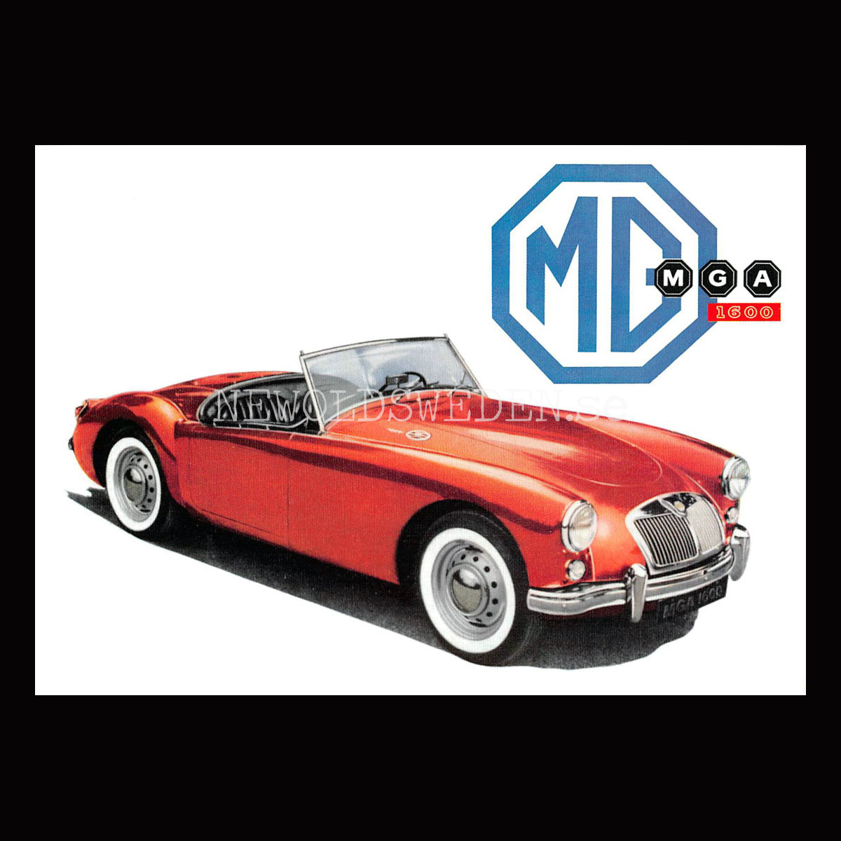 MG A 1600 - Vykort A5