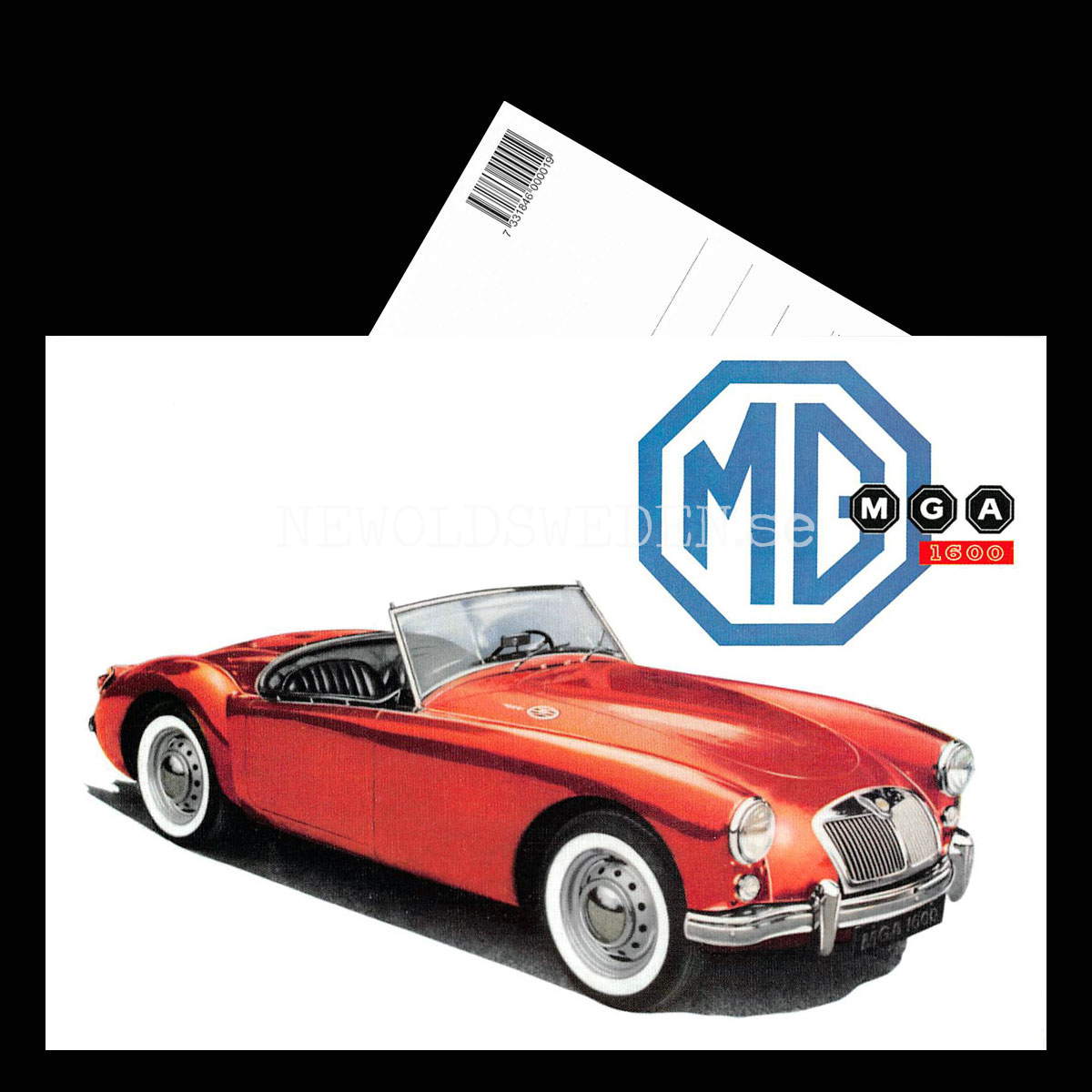 MG A 1600 - Vykort A5 - 3