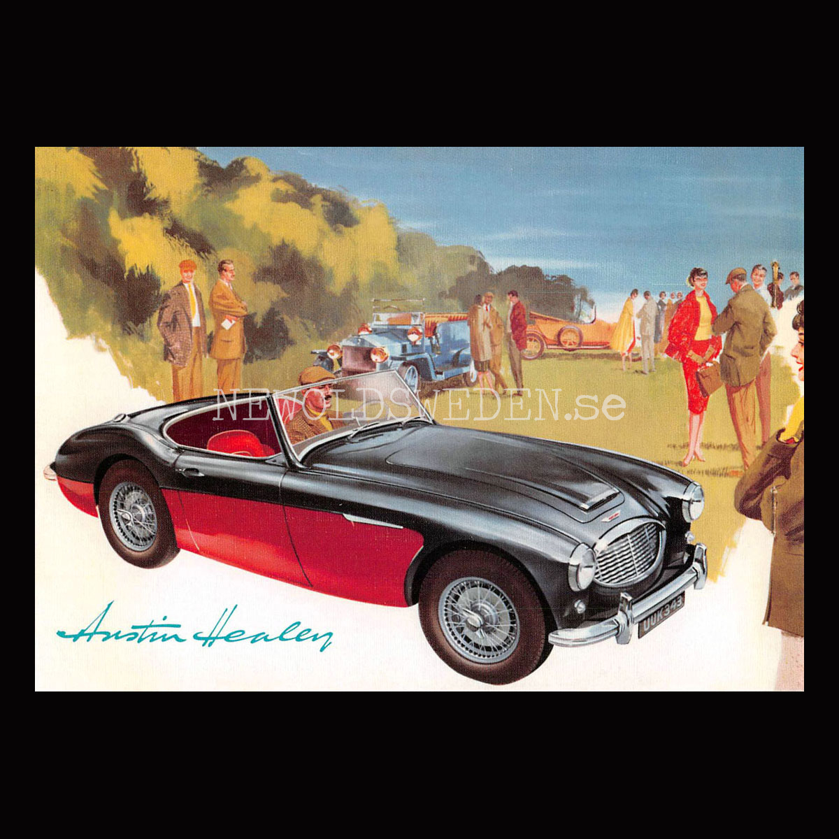 AUSTIN HEALEY - Vykort A5