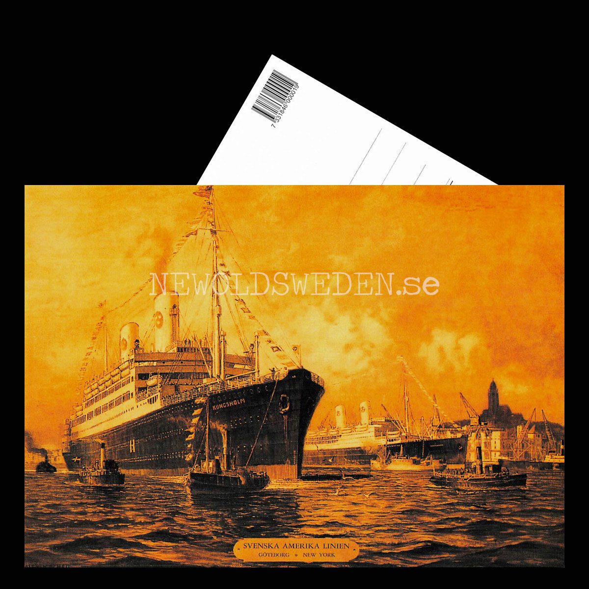 S/S Kungsholm 1928-1965 - Vykort A5 - 3