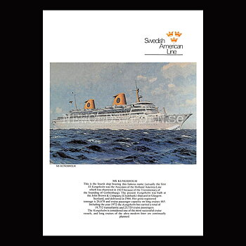 M/S Kungsholm 1953-1985 - Vykort A5