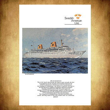 M/S Kungsholm 1953-1985 - Vykort A5