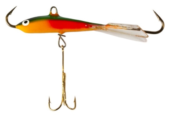 Nils Master balanspirk för pimpelfiske 8cm 25g färg papegoj