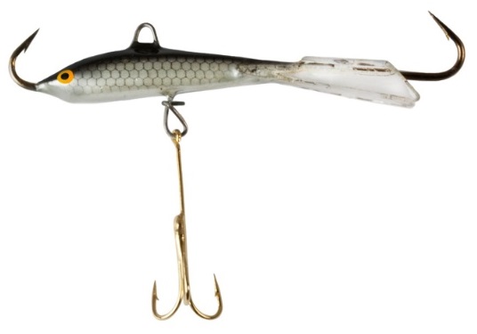 Nils Master balanspirk för pimpelfiske 8cm 25g färg löja