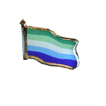 Gay man flagge Pins
