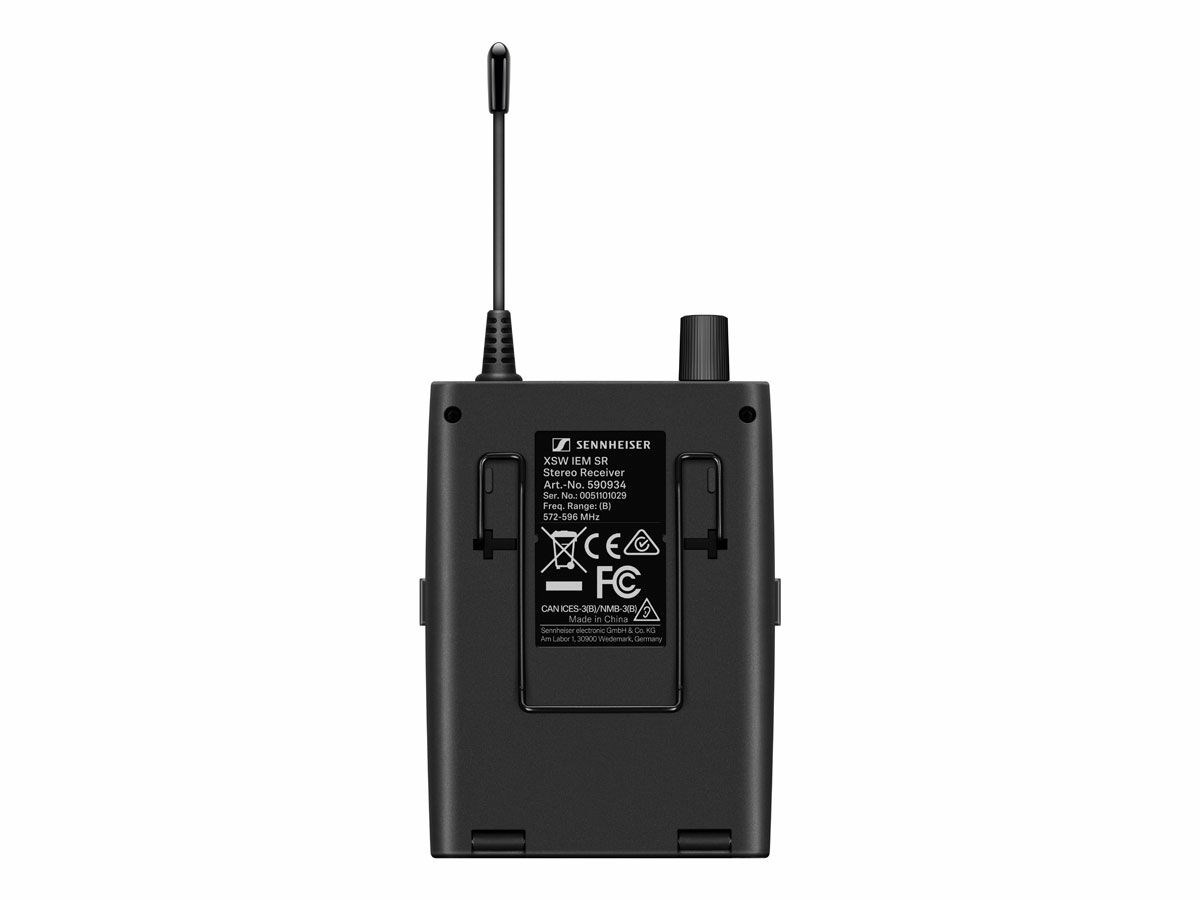 Sennheiser XSW IEM EK (B) In-Ear Monitor Bodypack - 3