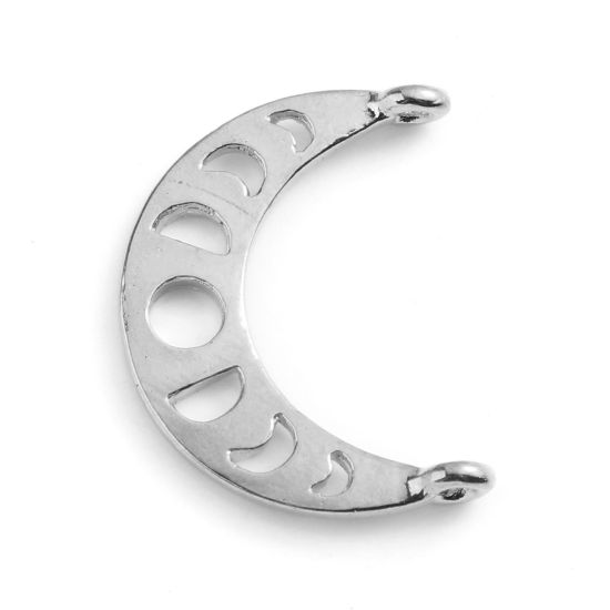 Berlock / Connector -  Måne silver