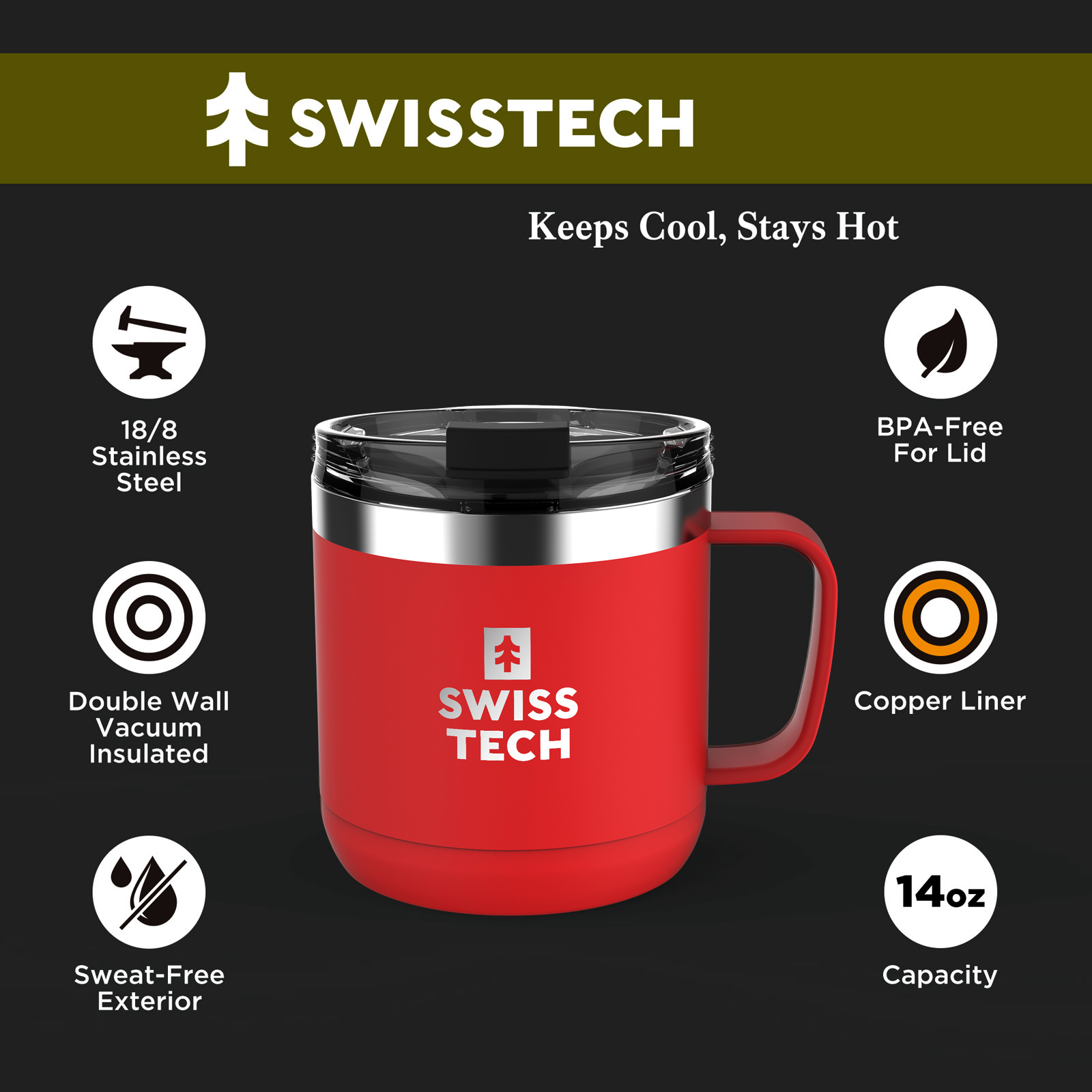 SwissTech Termomugg 414ml ST078001 - 5