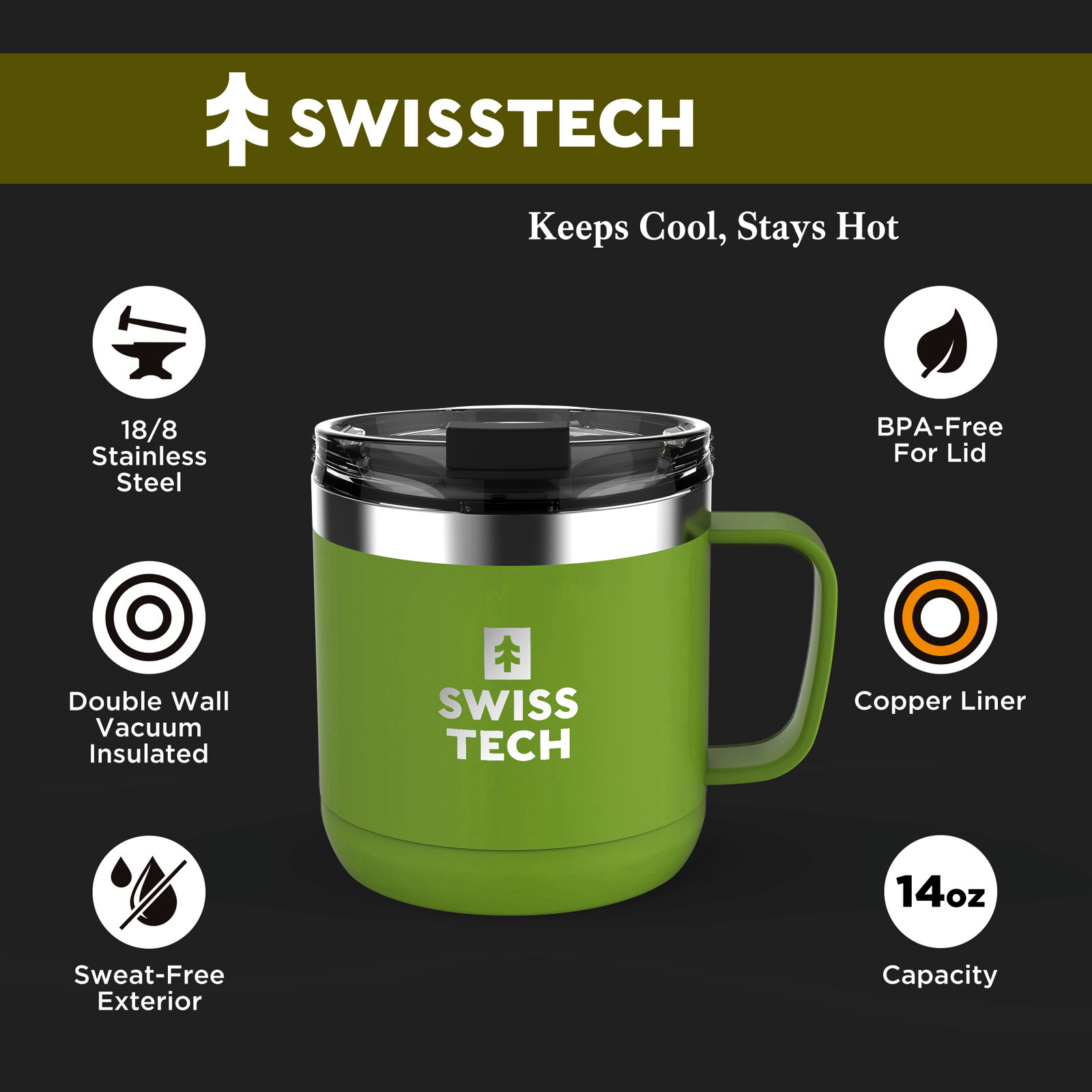 SwissTech Thermo mug 414ml ST078002 - 6