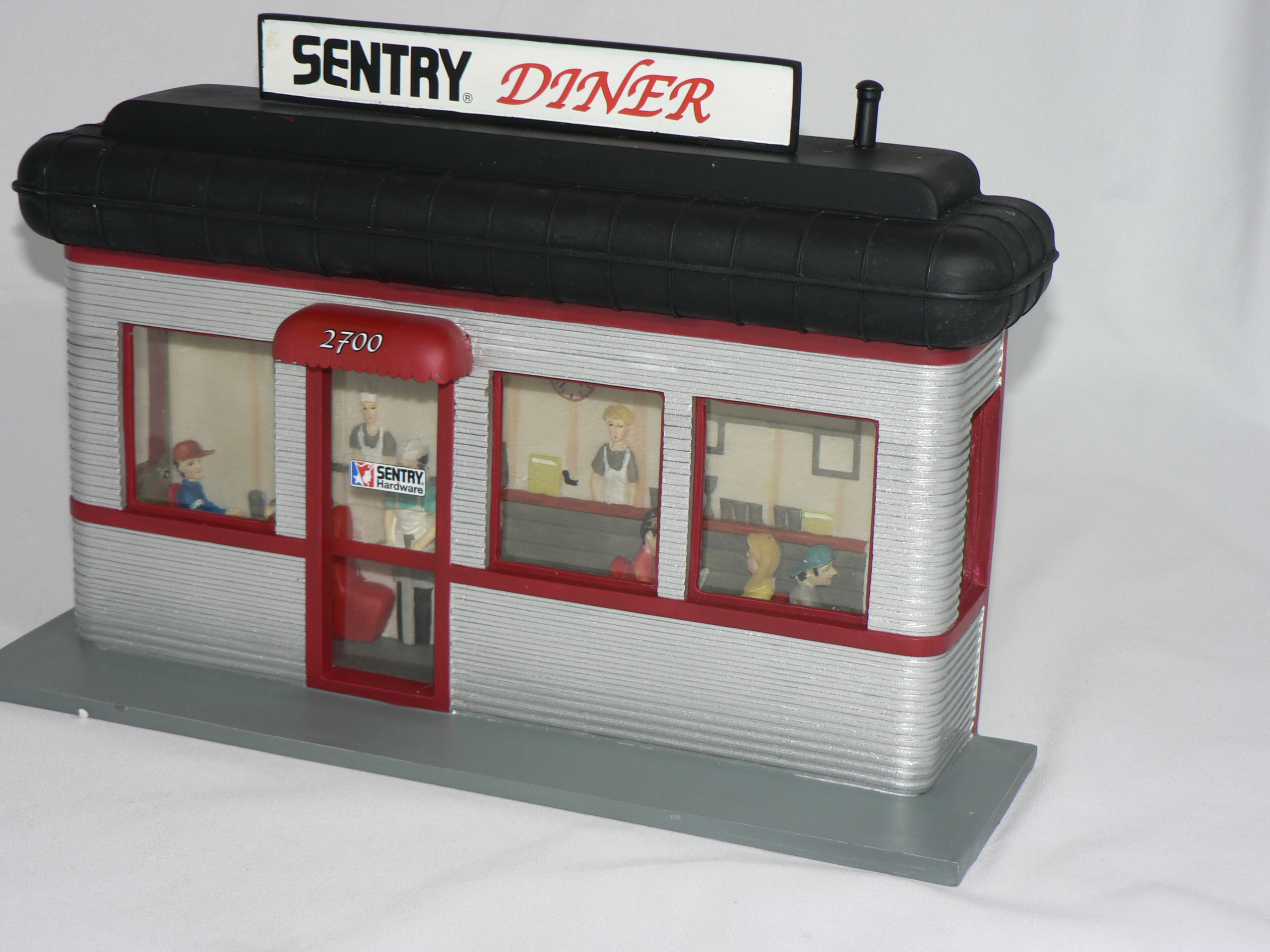 1950s Diner Diorama  1:24   Ertl/Crown Premiums  ( Bil ingår ej ) - 3