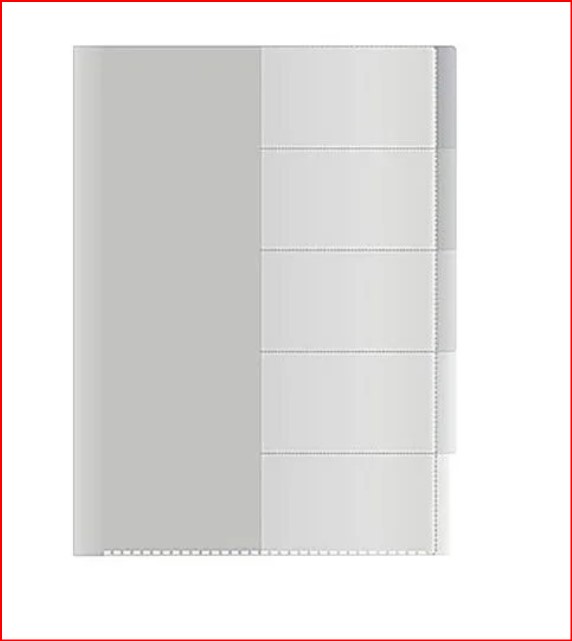 A4 File Folder - Card Holders 5 pcs - 10-pack - 3