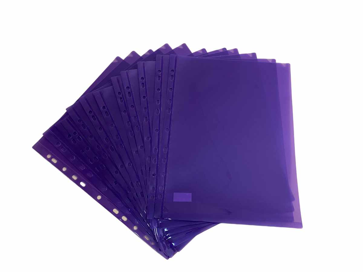A4 Plastic Pocket - Hole 10-pack - 5
