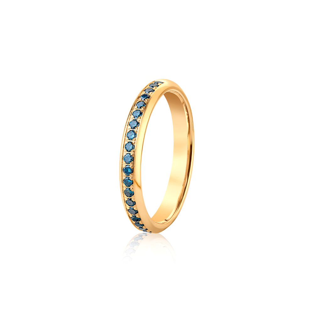 9011-3K (blå diamanter) Sten: 20×0,01 ct