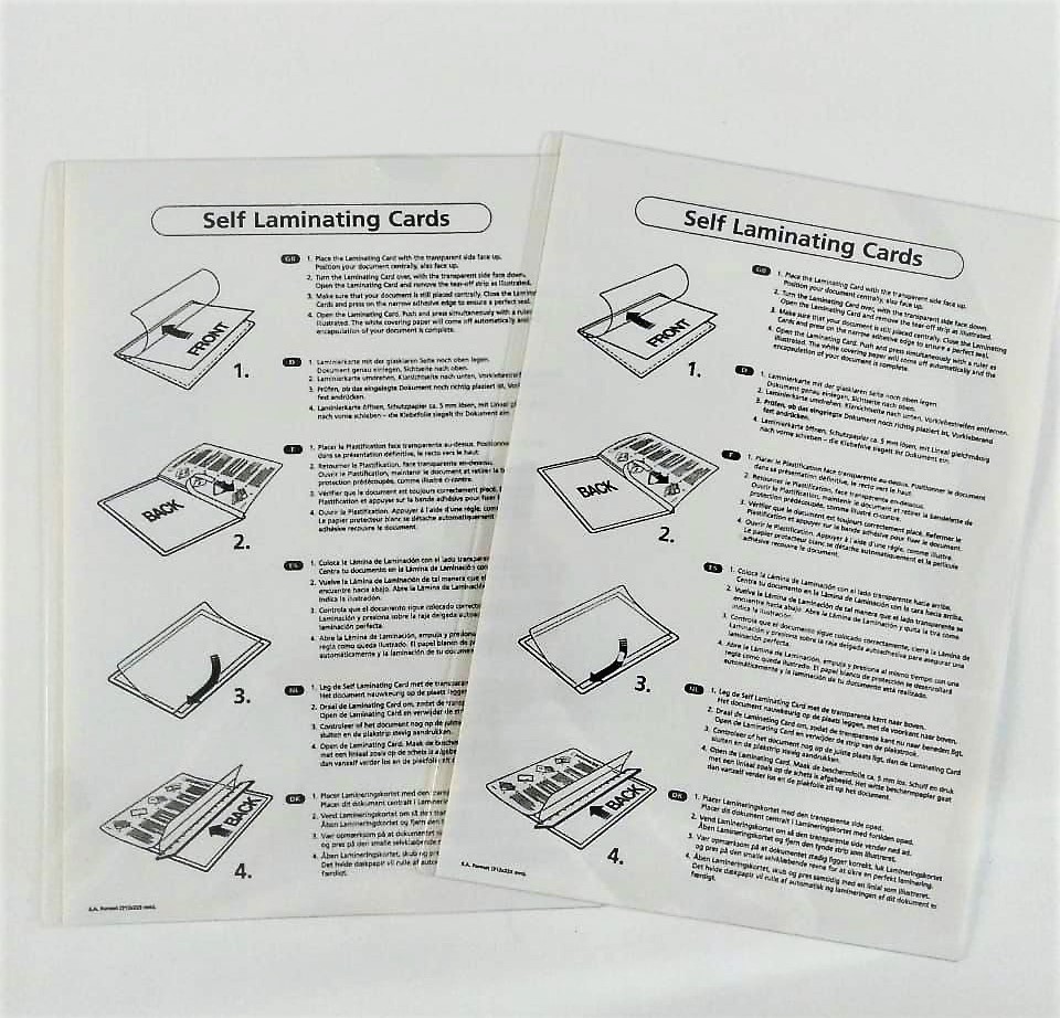 Självlaminerande Kort - A4-format 20-pack