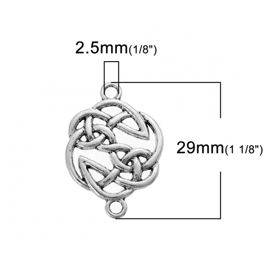 Berlock /Connector - Keltic knut , antiksilver - 2