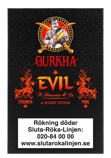 Gurkha Evil Presentask - 4 cigarrer
