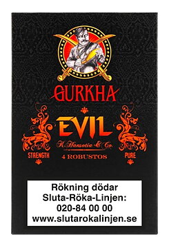 Gurkha Evil Presentask - 4 cigarrer