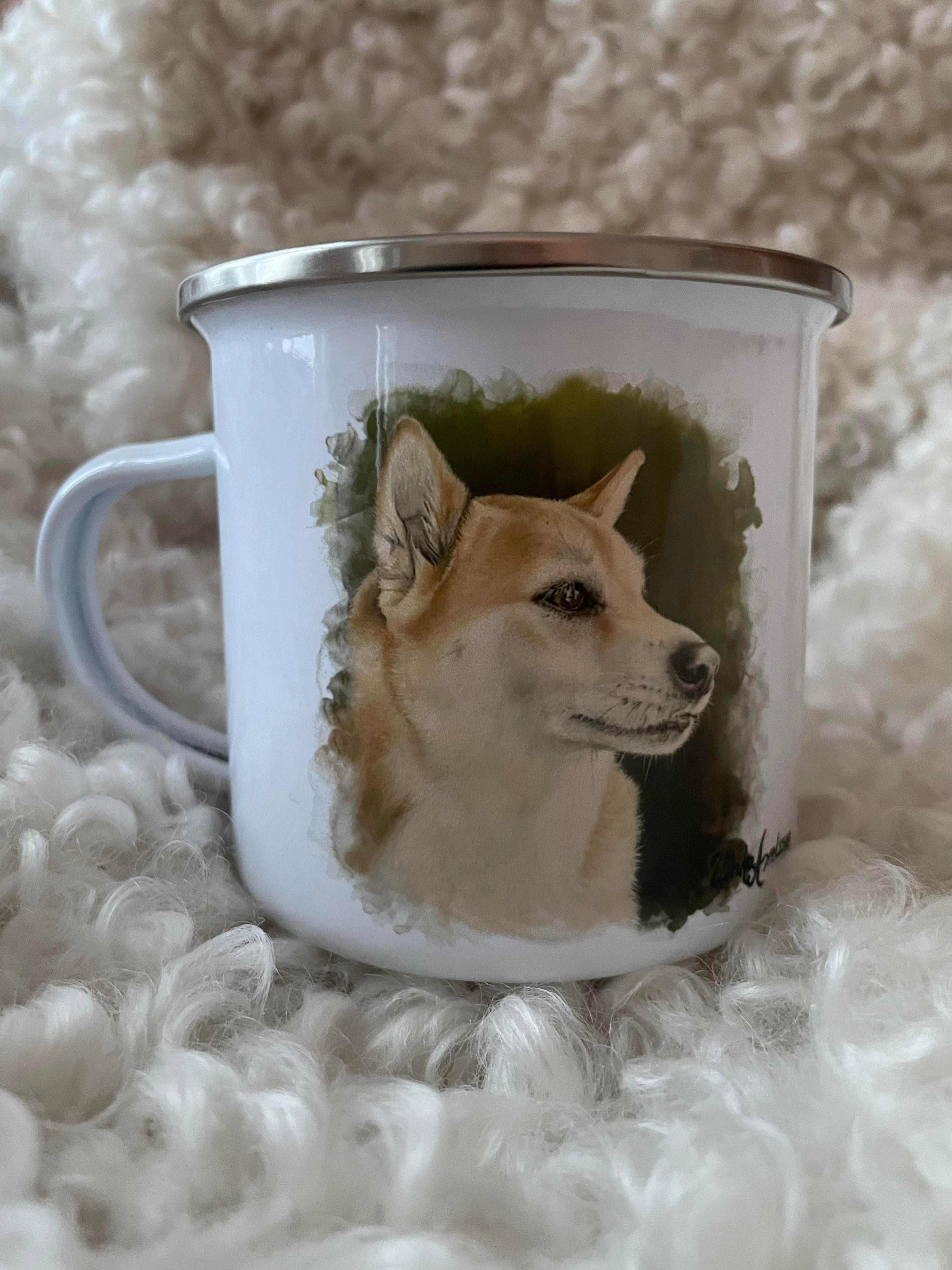 Emaljmugg Shiba