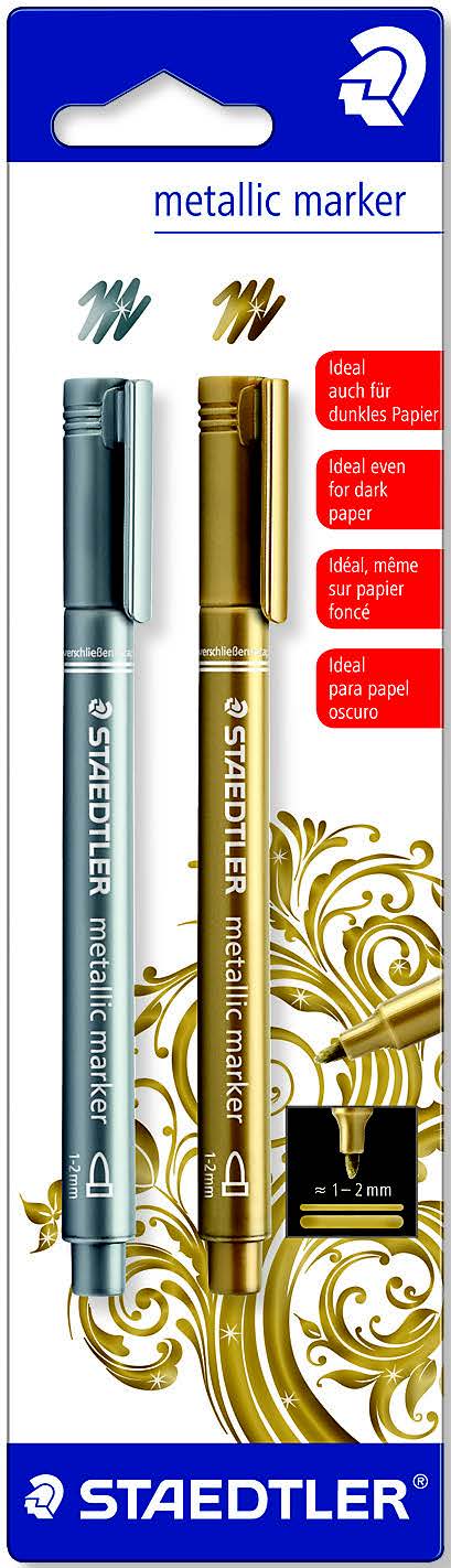 Metallpenna silver & guld