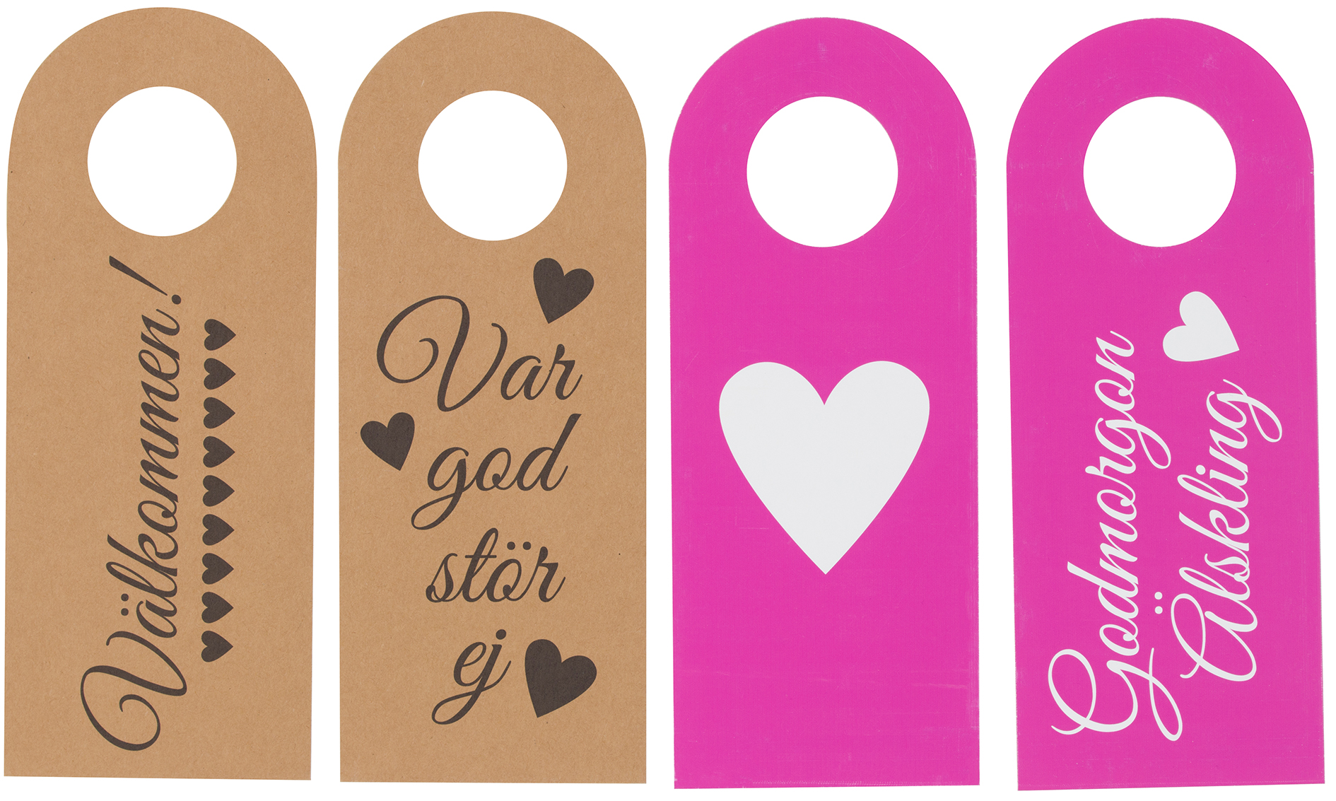 Dörrskyltar 4-pack