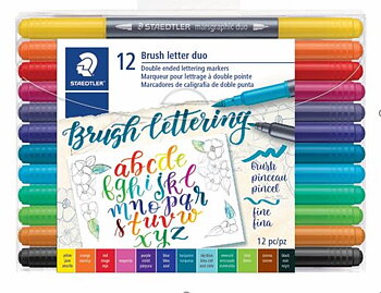 Brush letter duo, 12-p, Dubbel sidig