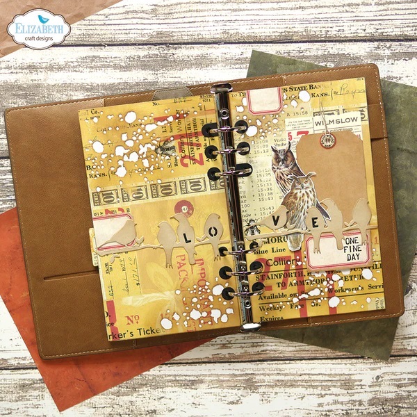 Elizabeth - Planner Essentials 38 - Birds on Splatter Page - 4