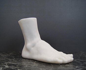 Decoration Foot white