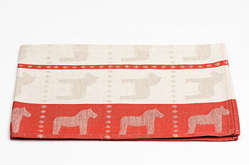 Kitchen towel - Dalahorse, red