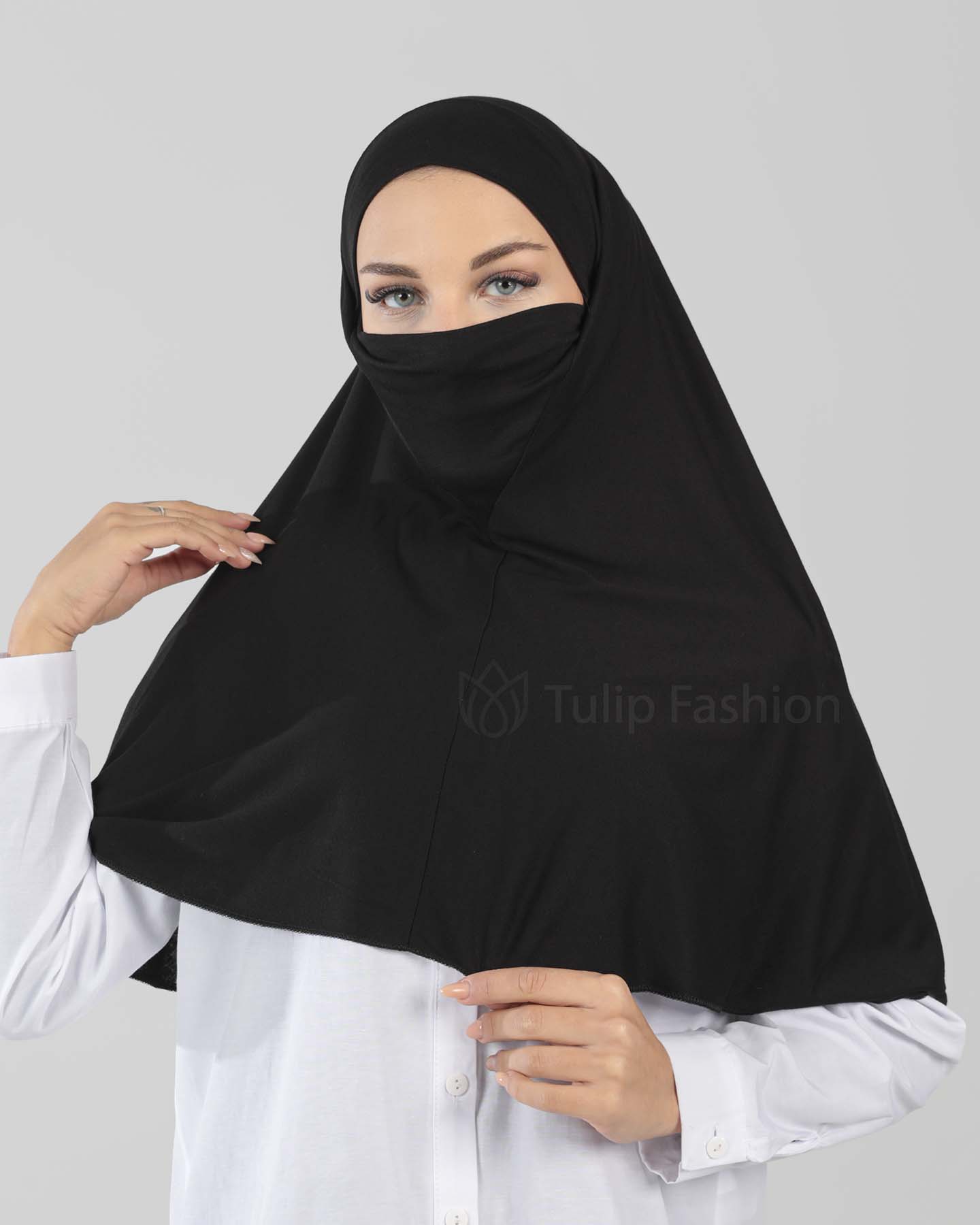 Hijab - Al Amira X-Large - One Piece - Black - 4