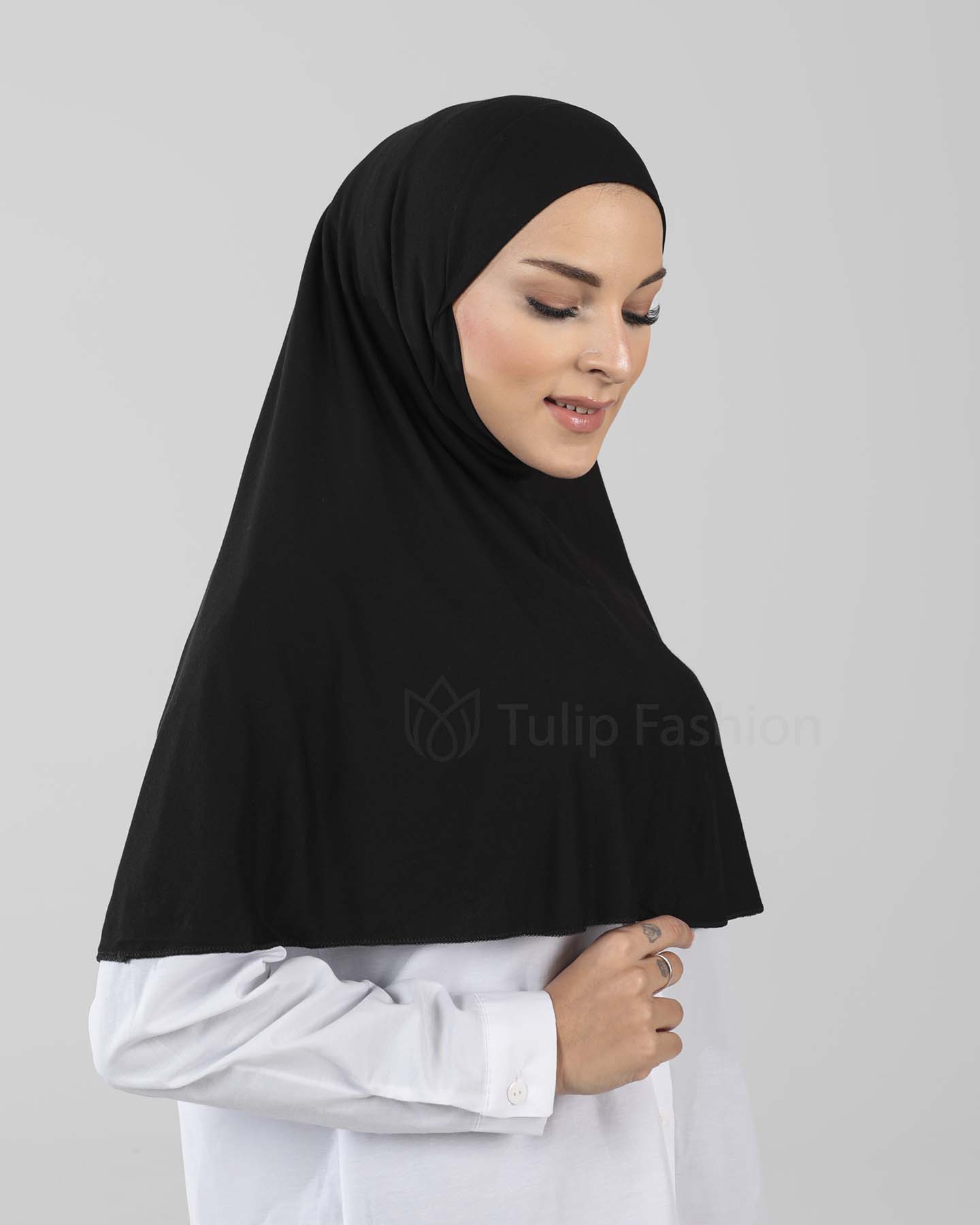Hijab - Al Amira X-Large - One Piece - Black - 2