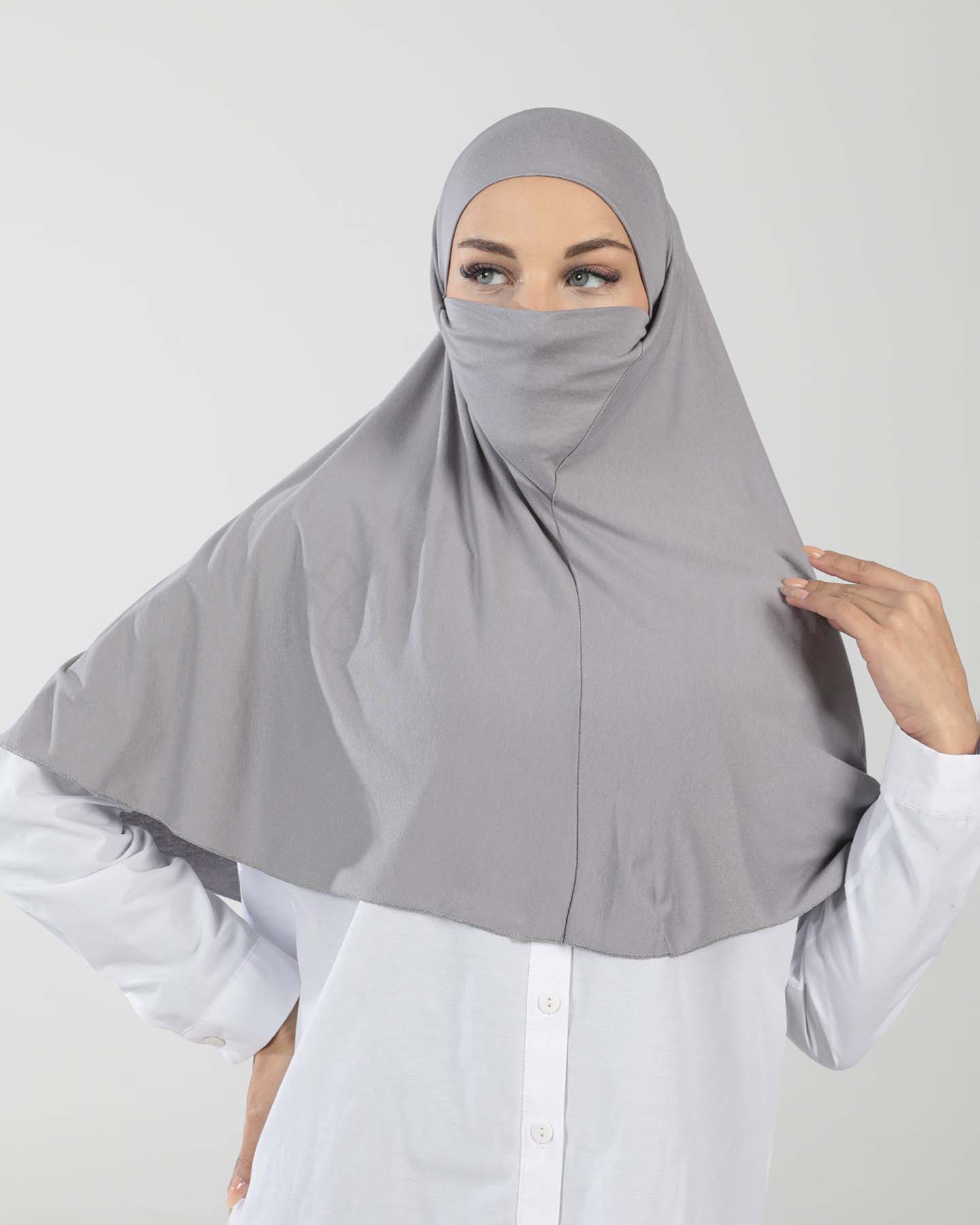 Hijab - Al Amira X-Large - One Piece - Gray - 4